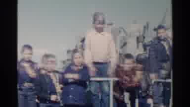 Pearl Harbor Hawaii (1958): An American Flag Waves In The Breeze At A Boy Scout