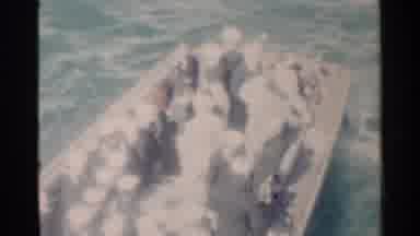 Pearl Harbor Hawaii (1958): Navy Personnel On A Small Boat In Open Choppy Water