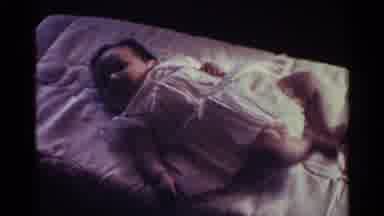 Ohio USA (1959): Baby Wiggles On Her Back