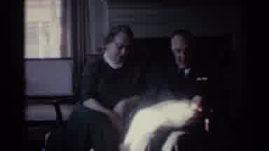 Ohio USA (1959): Elderly Couple Sitting And Admiring Baby