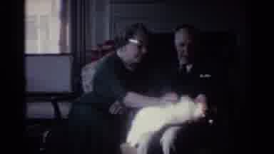 Ohio USA (1959): Man Women Sitting Chair Baby Sleeping Old Parents Mother Father