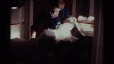 Ohio USA (1959): Vintage Film: Dog meets New Baby For The First Time And Gets