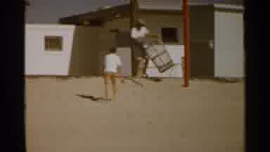 San Francisco (1959): Vintage Rural A Small Boy Running Freely While An Adult
