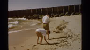 San Francisco (1959): Two Young Boys Walking In The Sand On The Beach As The Ocean