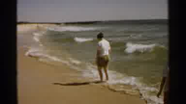 San Francisco (1959): Family Beach Day Playing In The Sand On The Shore Of The