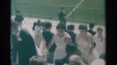 South Dakota (1959): Three Woman Rushing Out The Game While The Audience Are