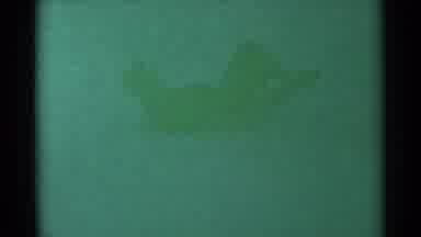 South Dakota (1959): A Person Sits On A Round Disk And Glides Down A Snowy Hill