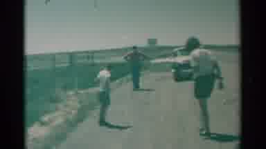 South Dakota (1959): The Family Took A Break At A Roadside Rest Stop During Their