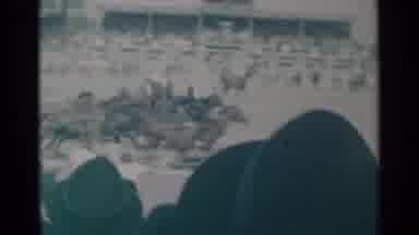 Cheyenne Wyoming (1960): Historic Horse And Cart Racing In Black And White Film