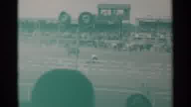 Cheyenne Wyoming (1961): Horses Prepare For A Race In An Arena Before A Crowd