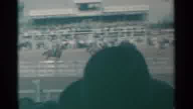 Cheyenne Wyoming (1961): Several People On Horses One Of The Horses Bucking Like