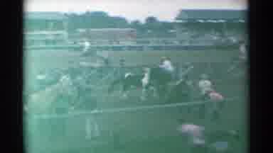 Cheyenne Wyoming (1961): Showing People Running Also Sitting On Horses Trying To