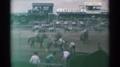Cheyenne Wyoming (1961): Entrance Gate Rock Park Sidewalk Park Gazebo Plant