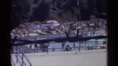 Germany (1961): A Massive Amount Of People At The Pool Enjoying Their Warm 90+