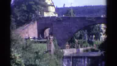 Germany (1961): Stone Bridge And Green Trees On A Sunny Day