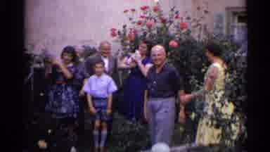 Germany (1961): White Family Stands In Picture And Has Fun