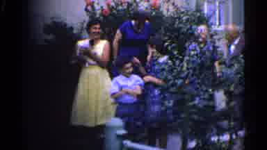 Germany (1961): Group Of Women Men Children And A Puppy Assembling For A Picture