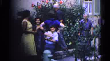Germany (1961): Family Cats Flowers Outside