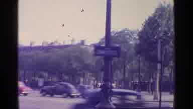 Paris France (1961): Traffic Passing By Arc DE Triomphe On A Clear Sunny Day