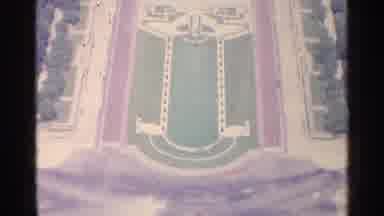 Paris France (1961): A Manicured Field Is Centered In Front Of Two Tall Wide