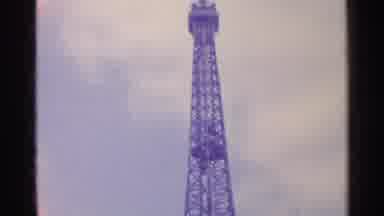 Paris France (1961): Old The Eiffel Tower In An Old Cinema Format