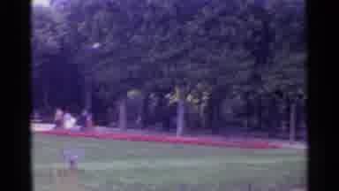 Paris France (1961): Woman With Sunglasses In Green Garden Next To Park With Trees