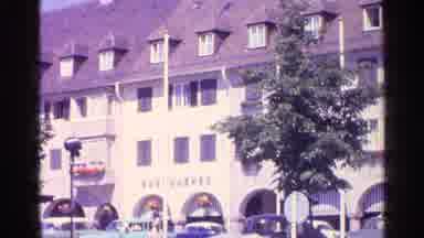Switzerland (1961): European Looking Small Town Family Visiting Well