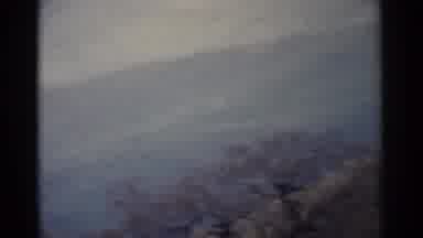 Jamestown Virginia-1962: Snow-Capped Mountains and Women and Children Walking on Path