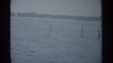 Jamestown Virginia (1962): A Ferry Boat Is Docked At A Pier At A River's Edge;