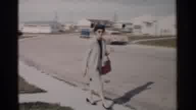 Washington DC (1962): Lady Elegantly Dressed Walking Around Her Neighborhood