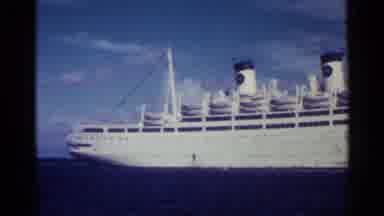 Nassau Bahamas (1963): Footage Showcasing The Size Of A Very Large White Ship