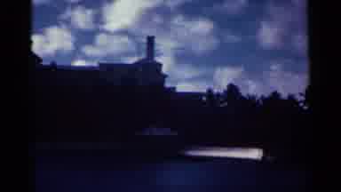 Nassau Bahamas (1963): Boat Sailing Near Shore On Blue Lake Surrounded By Palm