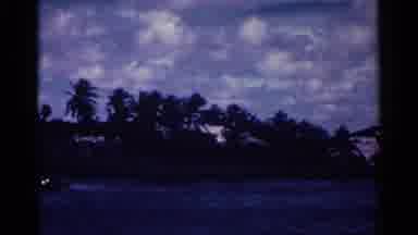 Nassau Bahamas (1963): Sailboats At A Dock With Palm Trees And Cloudy Sky In