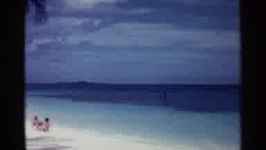 Nassau Bahamas (1963): A Beautiful Beach Edge Along A Beautiful Blue Sea