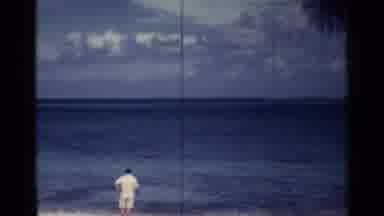 Nassau Bahamas (1963): Far Island Surrounded By The Blue Sea Seen From A Beach