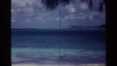 Nassau Bahamas (1963): One Person Walking Along The Beach And A Nice Sandbar And
