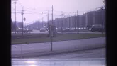 Ohio USA (1965): Light Downtown Traffic On A Bright Sunny Day