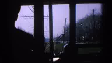 Ohio USA (1965): Train In Its Tracks From The Perspective Of The Driver Near A