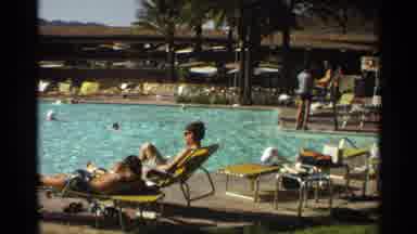 Scottsdale Arizona (1968): People Sunbathing On Vacation At The Pool
