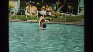 Scottsdale Arizona (1968): Two Women Enjoying A Sunny Day Sitting In A Public Pool