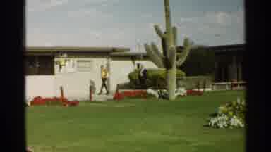Scottsdale Arizona (1968): Two Men Walking Alongside A Building Cuts To A Man