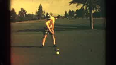 Scottsdale Arizona (1968): A Man On A Golf Course Wearing A Hat Shows The Proper