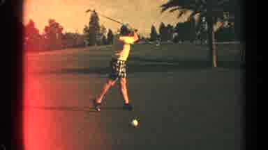 Scottsdale Arizona (1968): A Man On A Golf Gorse Wearing A Yellow Shirt And
