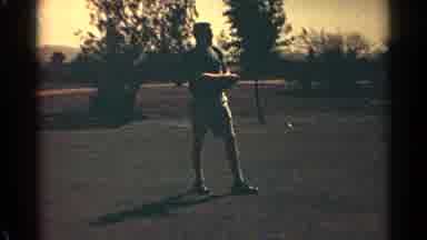 Scottsdale Arizona (1968): Two Men Playing Golf On Golf Course In The Morning