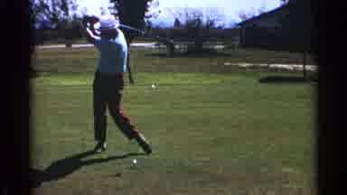 Scottsdale Arizona (1968): A Sports Person Hits The Golf Ball With A Great Power