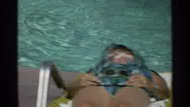 Scottsdale Arizona (1968): Two People Laying By The Pool Sunbathing