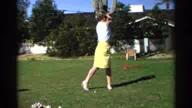 Scottsdale Arizona (1968): Man And Woman Swinging Golf Clubs Bucket Of Golf Balls