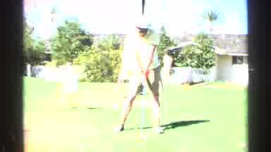 Scottsdale Arizona (1968): Man Playing Golf On A Course Just Shooting The Ball