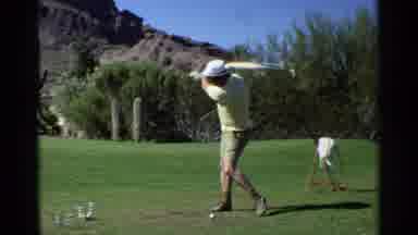 Scottsdale Arizona (1968): Man Is Teeing Off On A Golf Course