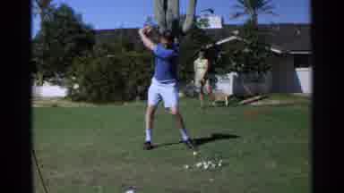 Scottsdale Arizona (1968): Man Hitting Golf Ball With Club